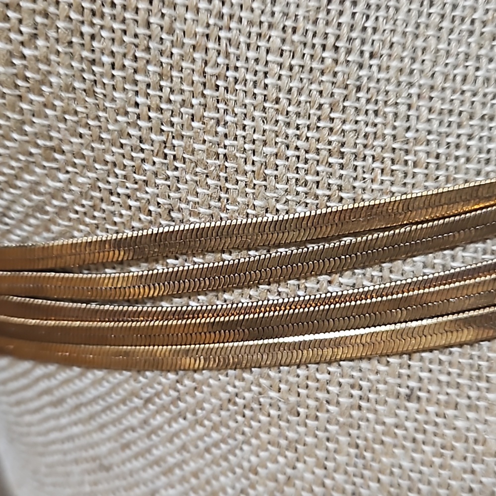 Vintage Chico's goldtone necklace with rhinestones - Picture 3 of 7